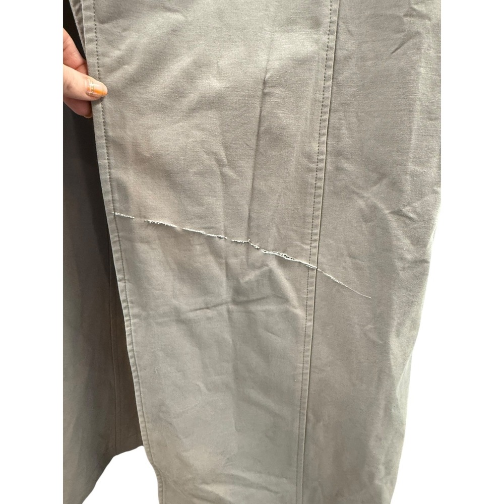 Annie Bing Long Women's Medium Gray Finley Trench Coat *FLAW* - Picture 10 of 12